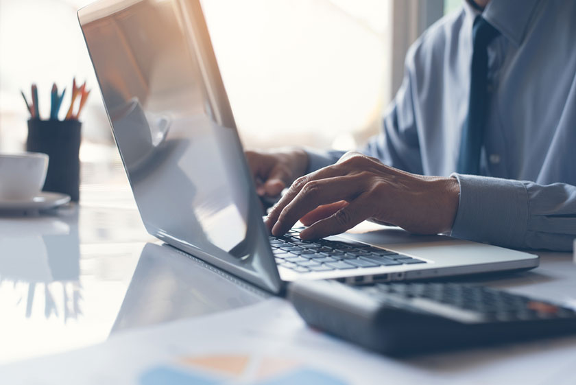 ceo working with a virtual accounting solution provider