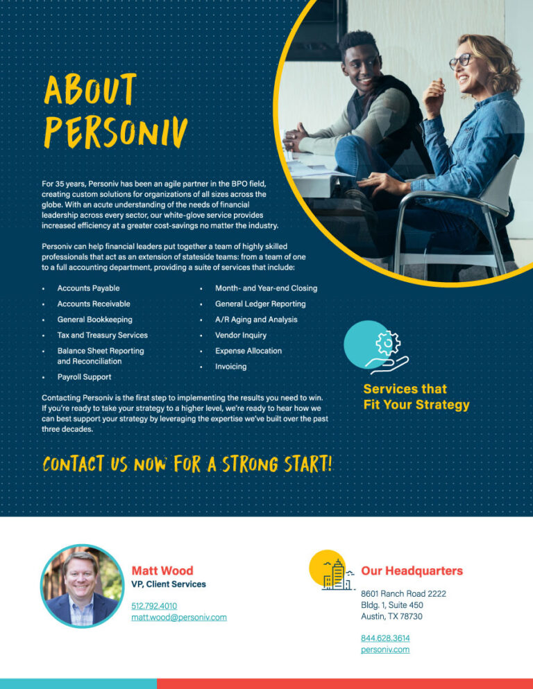 About Personiv’s Finance & Accounting Services