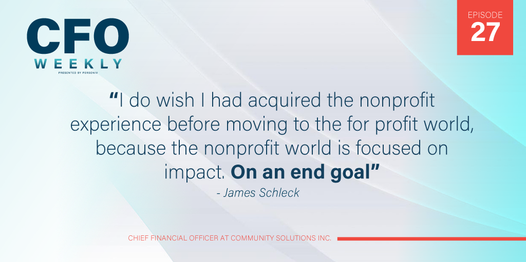 James quote on for-profit skills in a nonprofit world