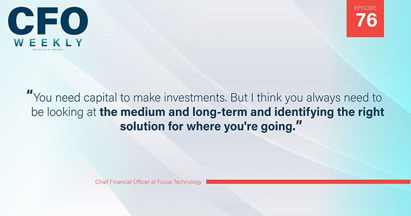 Chris caprio CFO Quote