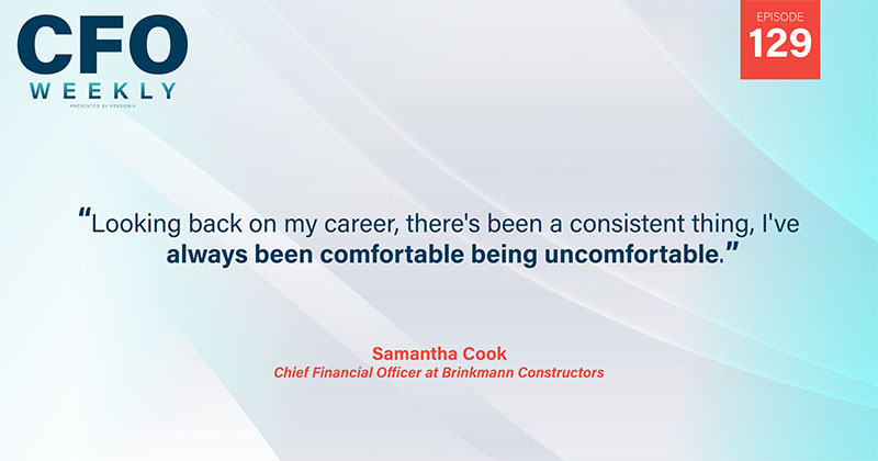 First time cfo in the construction industry
