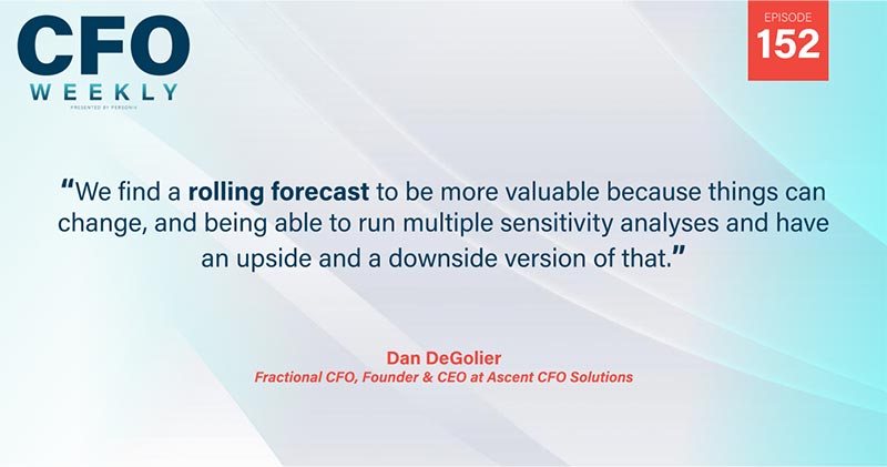 Quote the value of rolling forecasts when strengthening your business