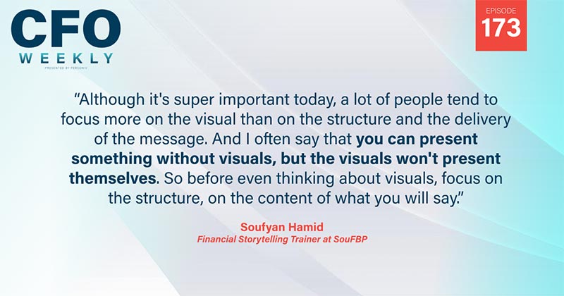 Quote visualizations in financial presentations