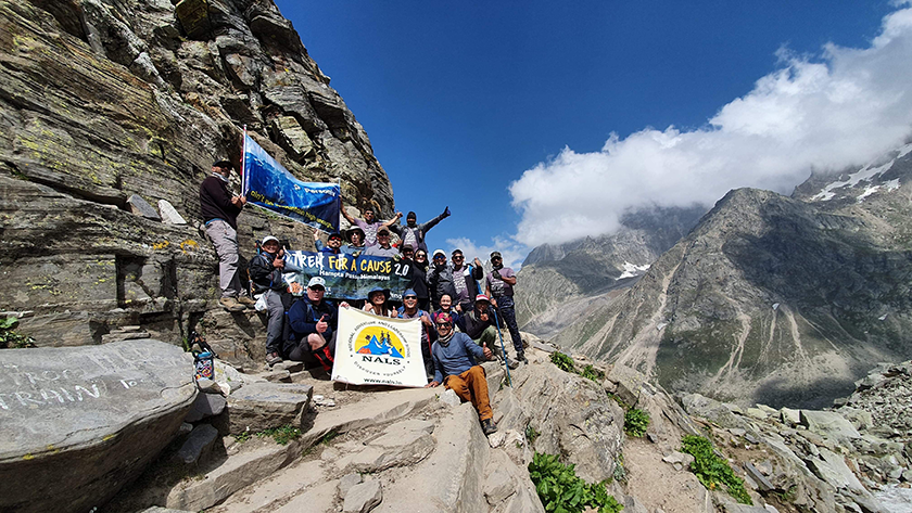 Personiv Team summiting Kullu Valley in Himachal Pradesh India