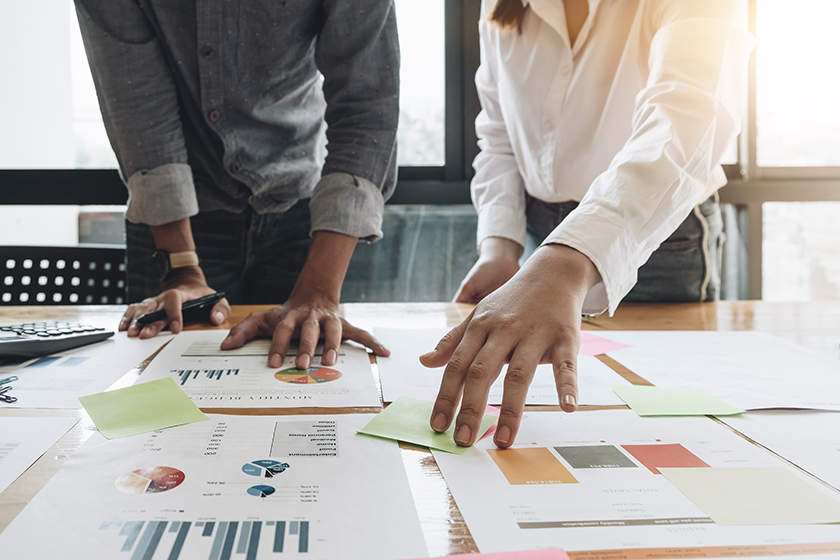 new accounting trend of business people checking report on their cybersecurity scan results