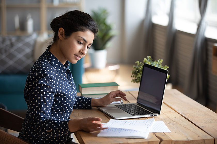 accountant working from home