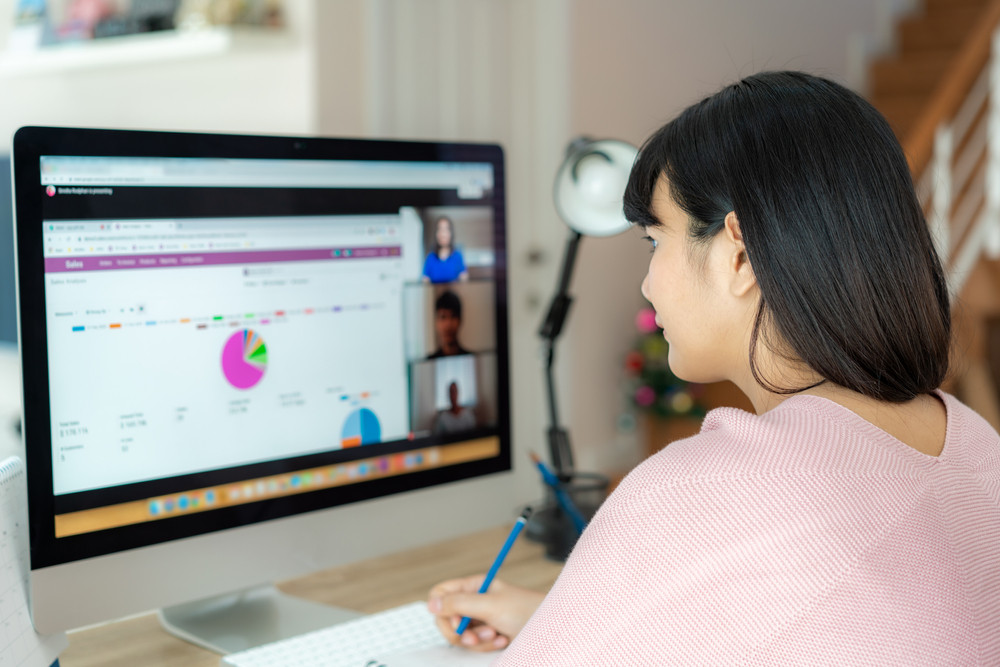 back office worker working on private equity firm efficiency