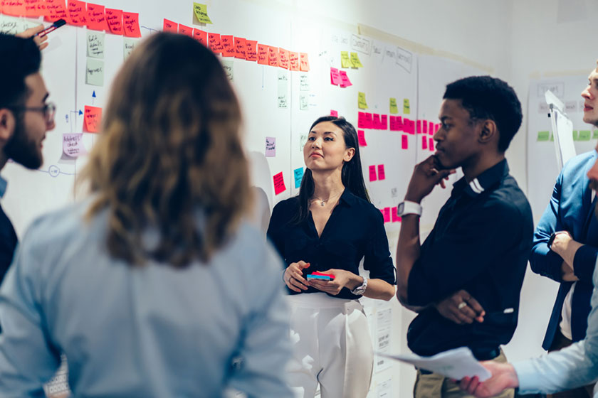 financial team accounting for goals accomplished during the year
