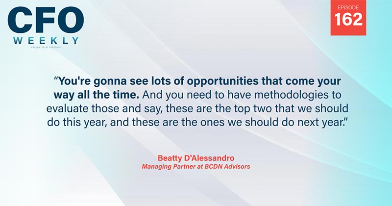 Quote evaluating opportunities with the most up-to-date playbook