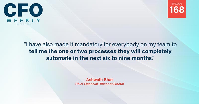 Quote how CFOs can stay ahead in the AI landscape