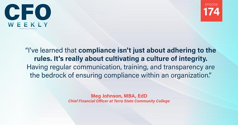 Meg Johnson, CFO at Terra State Community College - Quote