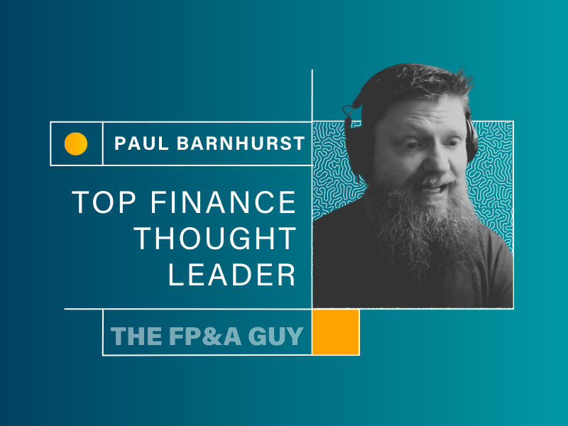 Paul Barnhurst Top Finance Thought Leader on Personiv CFO Weekly