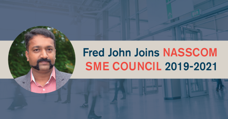 Fredricks John, EVP & Site Head – Coimbatore, India joins NASSCOM National SME Council